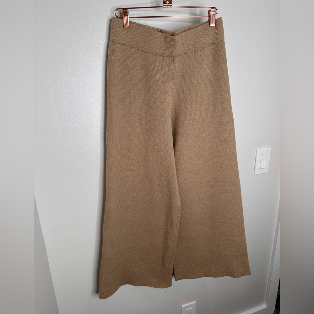 Zara Tan Wide Leg Pants - Picture 4 of 13
